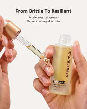 BTArtboxnails Naillush olive oil and jojoba nourish nails.