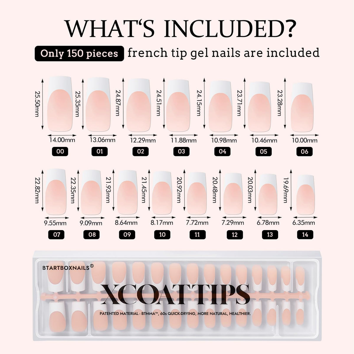 BTArtboxnails ultra-fit tips contour from cuticle to edge for natural look