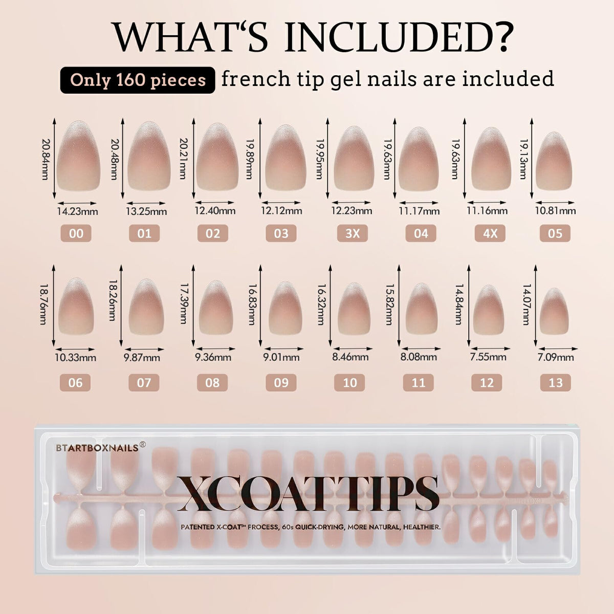 BTArtboxnails ultra natural fit tips with seamless cuticle-to-edge look
