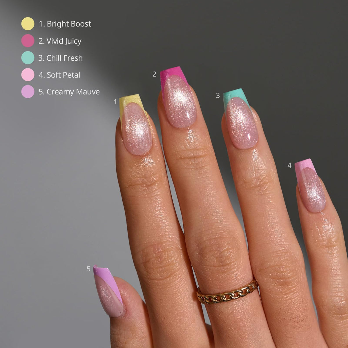 BTArtboxnails XCOATTIPS cat eye base nails with luminous shimmer.