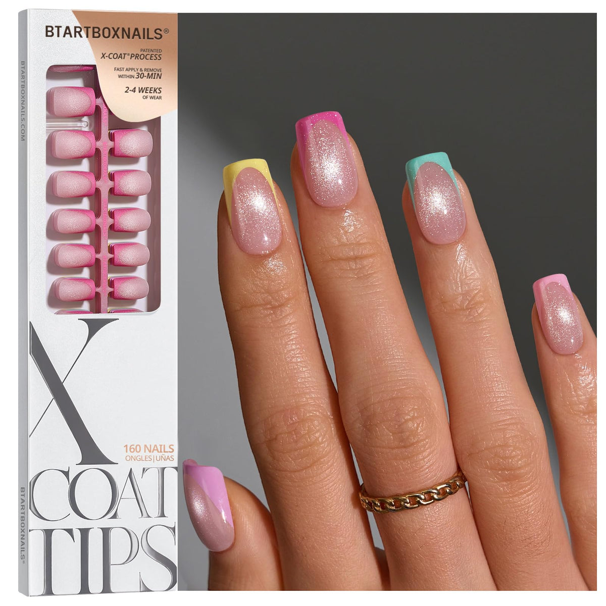 BTArtboxNails X-COAT illustration shows long-wear potential.