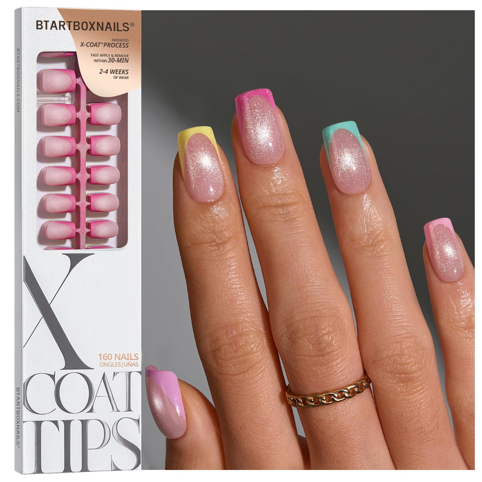 BTArtboxNails X-COAT illustration shows long-wear potential.
