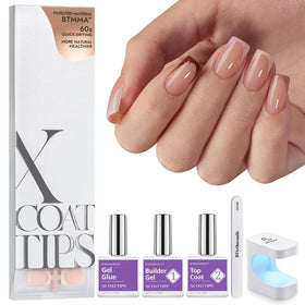 BTArtboxnails XCOATTIPS French nails kit for a DIY salon-quality manicure.