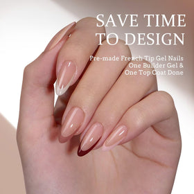 BTArtboxnails XCOATTIPS French tip design for elegant salon-like results at home