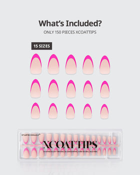 BTArtboxNails XCOATTIPS natural tapered edges showcasing a seamless finish.