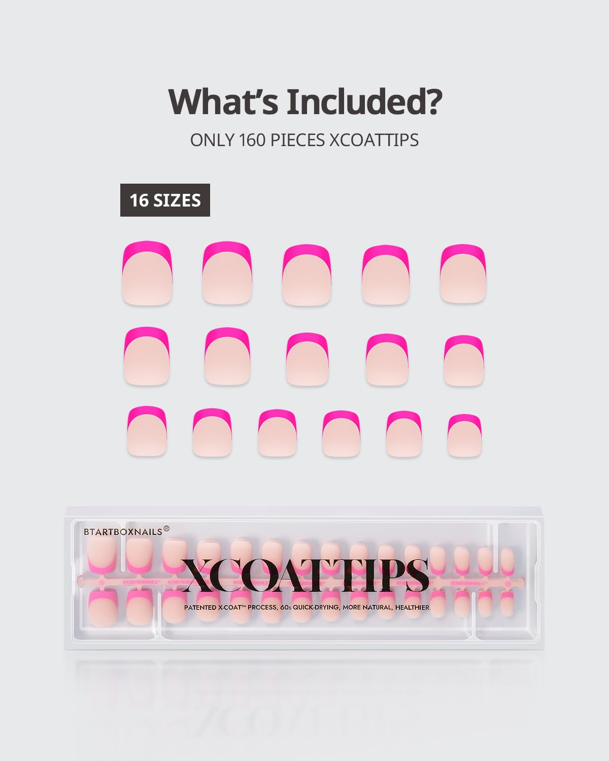 BTArtboxNails XCOATTIPS natural look with ultra-thin edges for a professional finish