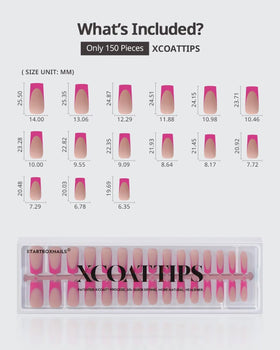 BTArtboxnails XCOATTIPS natural look with ultra-thin finish for professional results.