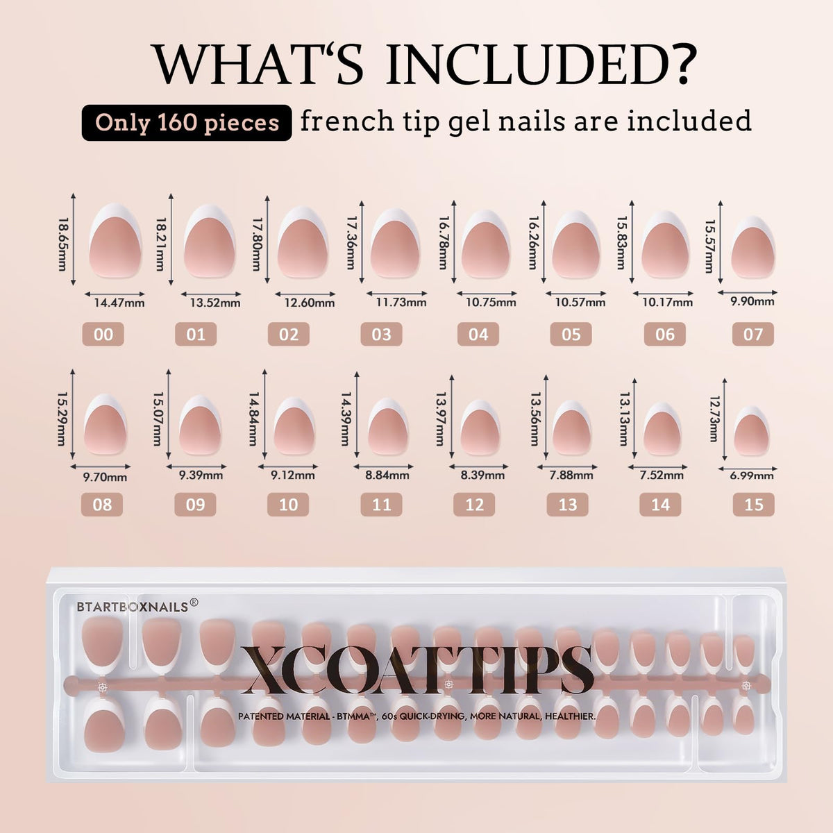 BTArtboxnails XCOATTIPS neutral colors and timeless French design for versatility