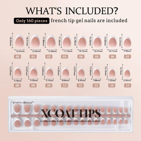 BTArtboxnails XCOATTIPS neutral colors and timeless French design for versatility