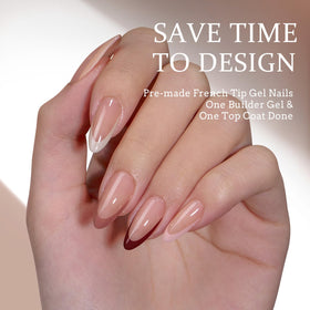 BTArtboxnails XCOATTIPS pre-applied primer and base coat for quick extensions