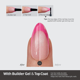 BTArtboxnails XCOATTIPS pre-shaped nails save filing time for quick glam.