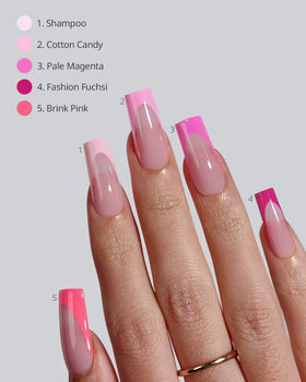 BTArtboxnails XCOATTIPS preapplied primer and base coat for quick at-home extensions.