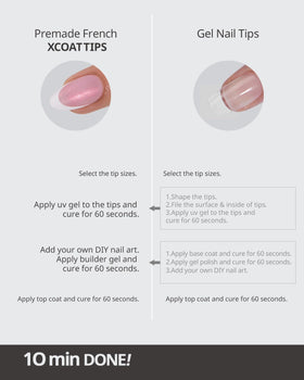 BTArtboxnails XCOATTIPS salon quality at home mani option