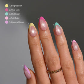BTArtboxNails XCOATTIPS short almond nails ready for easy at-home manicure