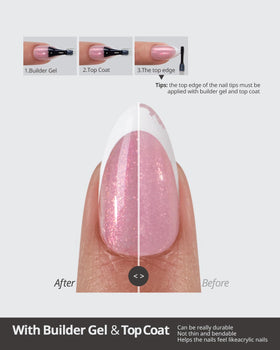 BTArtboxnails XCOATTIPS soft gel feel lightweight and comfortable