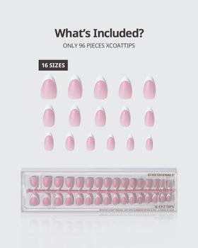BTArtboxNails XCOATTIPS tapered edges create a natural, ultra-thin finish.