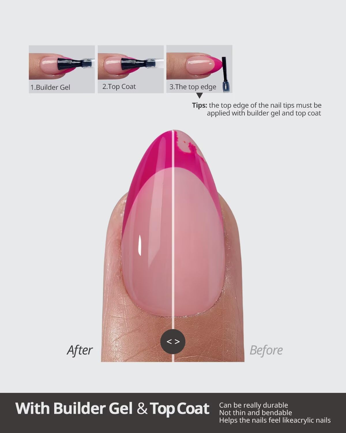 BTArtboxnails XCOATTIPS UV coat technology enables seamless curing of gel designs.