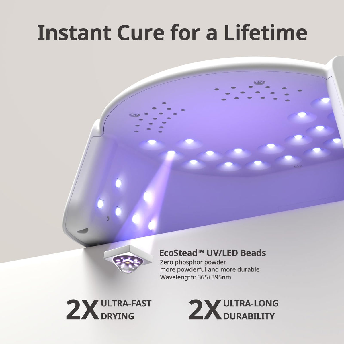 BTArtboxnails XCuringPRO infrared sensor in action enables hands-in hands-out operation.