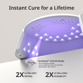 BTArtboxnails XCuringPRO infrared sensor in action enables hands-in hands-out operation.