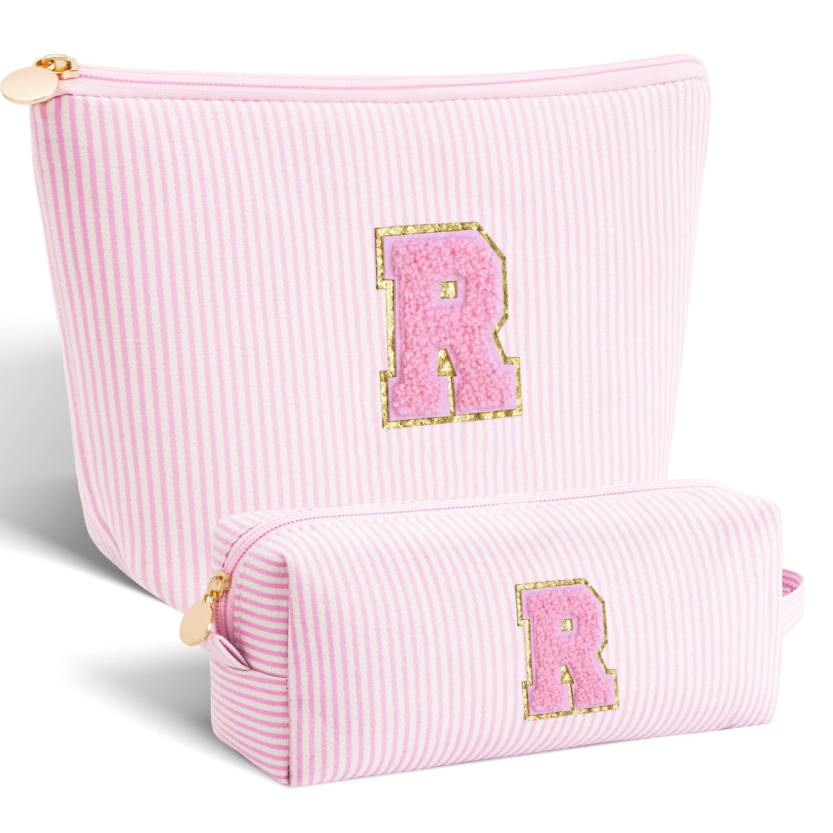 Btffitting makeup bag set with personalized initials design for a meaningful gift