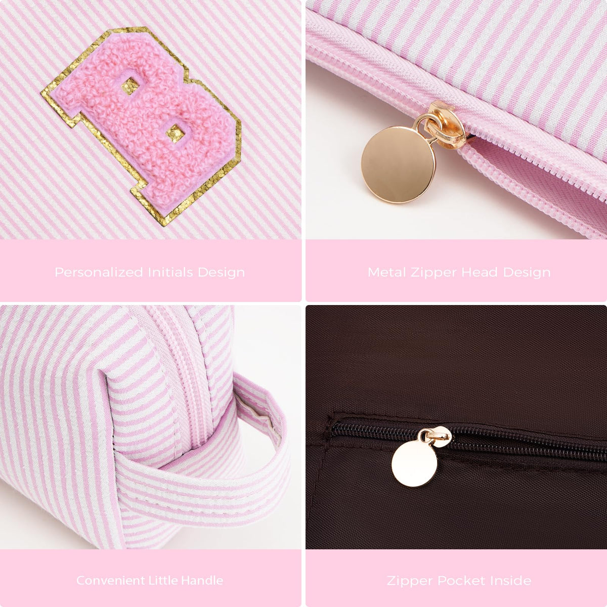 Btffitting smooth-glide zipper ensures quick access to contents