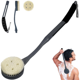 BTideas back brush long handle for shower reaches hard-to-reach areas for thorough cleansing.
