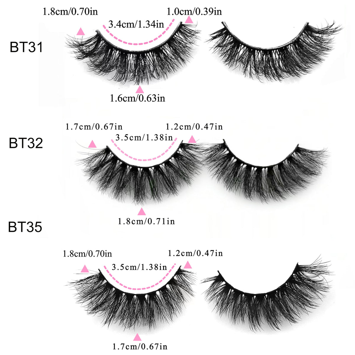 BTLLSSH 3D5D natural-look eyelashes blend with your own lashes