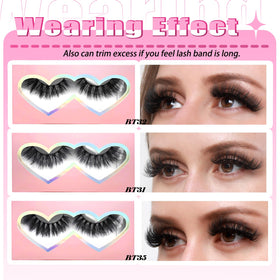 BTLLSSH 3D5D reusable strip lashes you can wear again and again