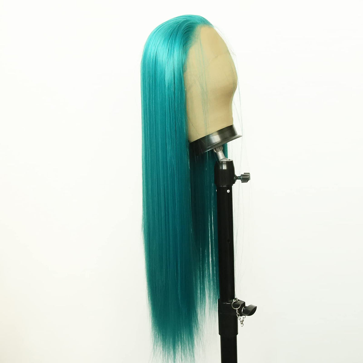 BTWTRY Emerald green lace front wig ponytail styling options for versatility
