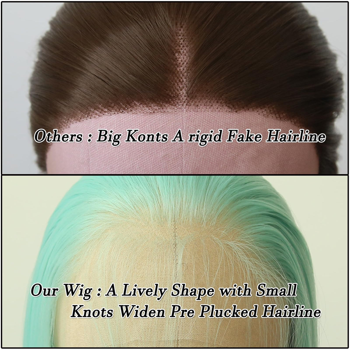 BTWTRY long straight mint wig offers versatile styling for events.