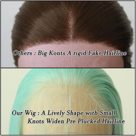 BTWTRY long straight mint wig offers versatile styling for events.
