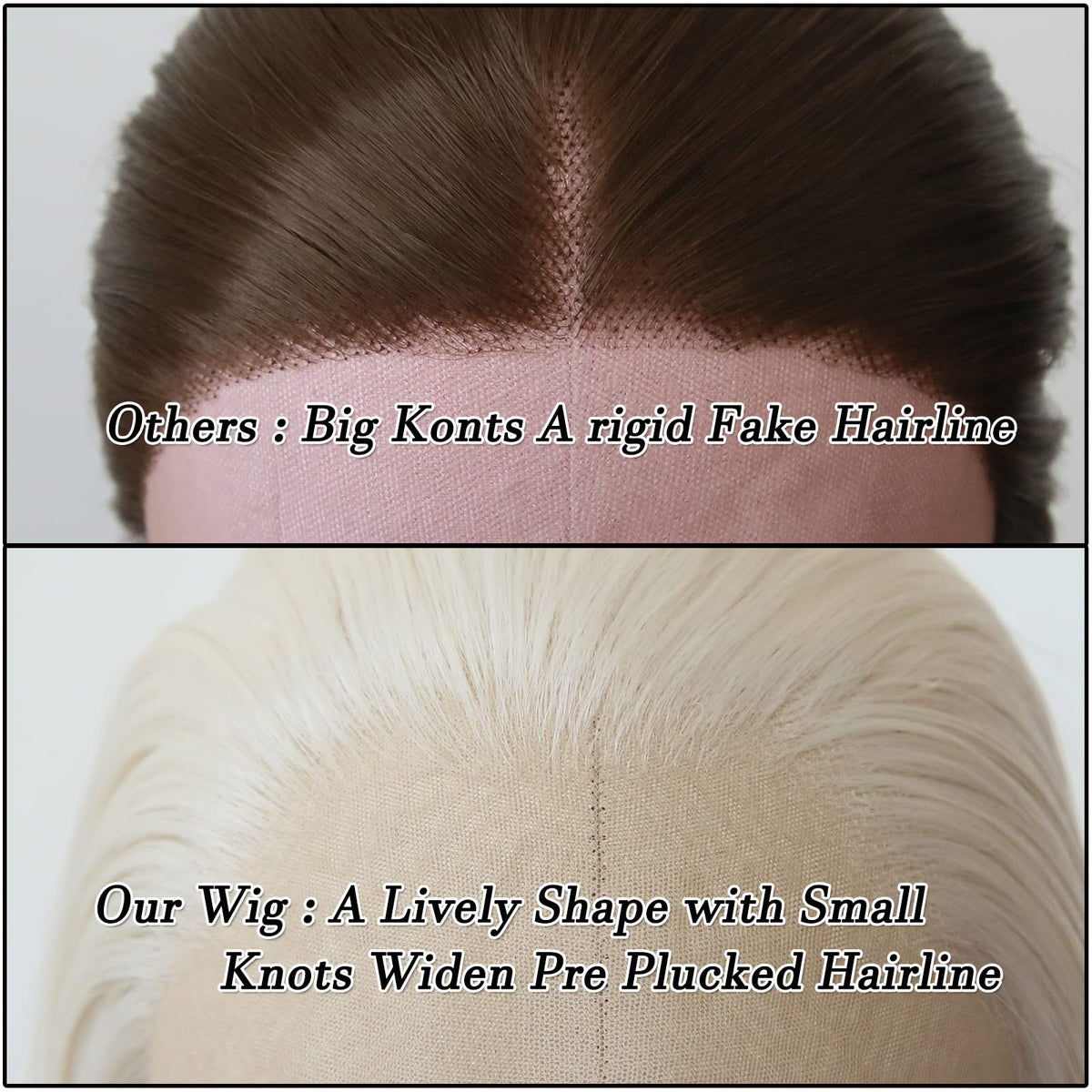 BTWTRY lace front wig with hand-tied lace for a soft, seamless hairline