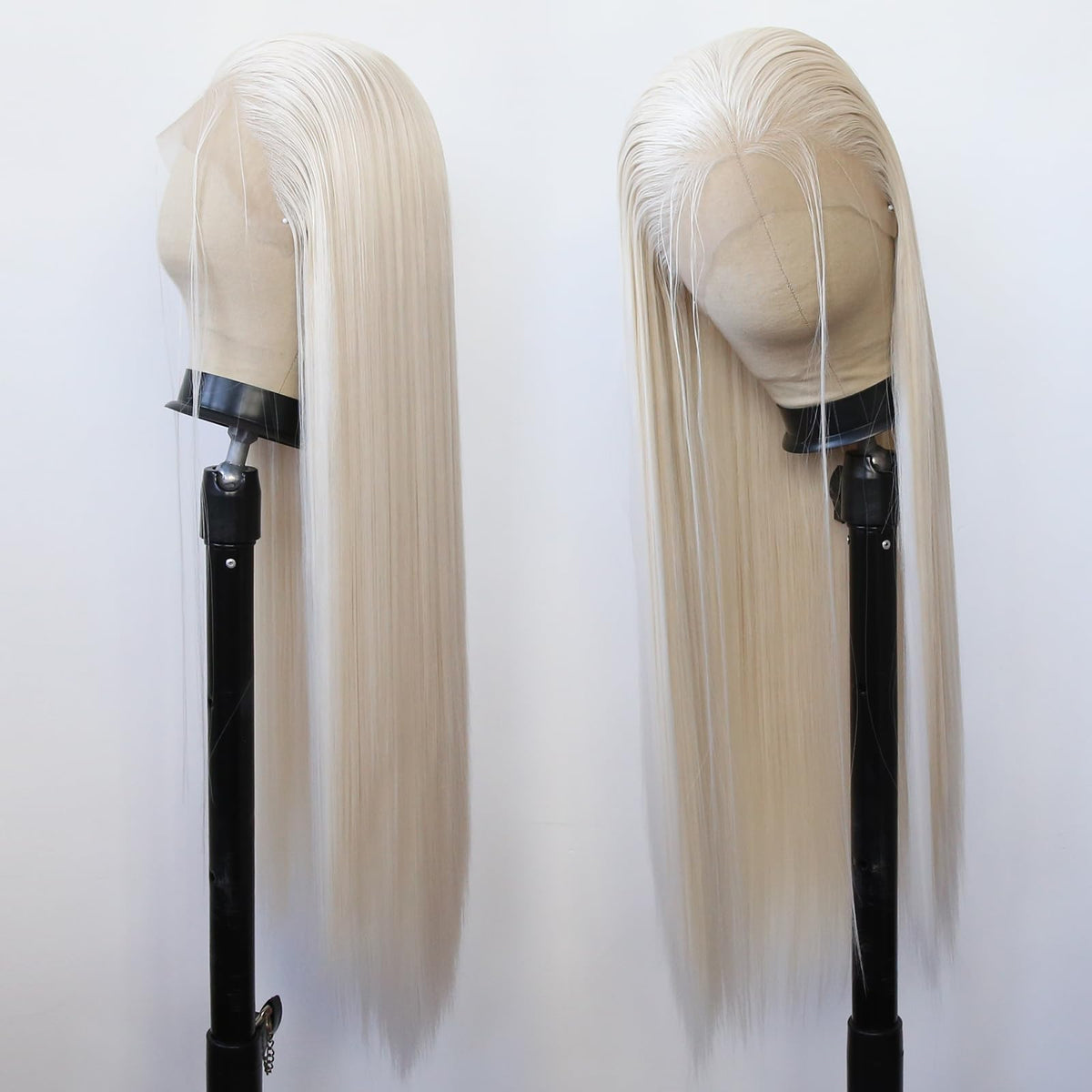 BTWTRY long straight platinum blonde style for versatile looks