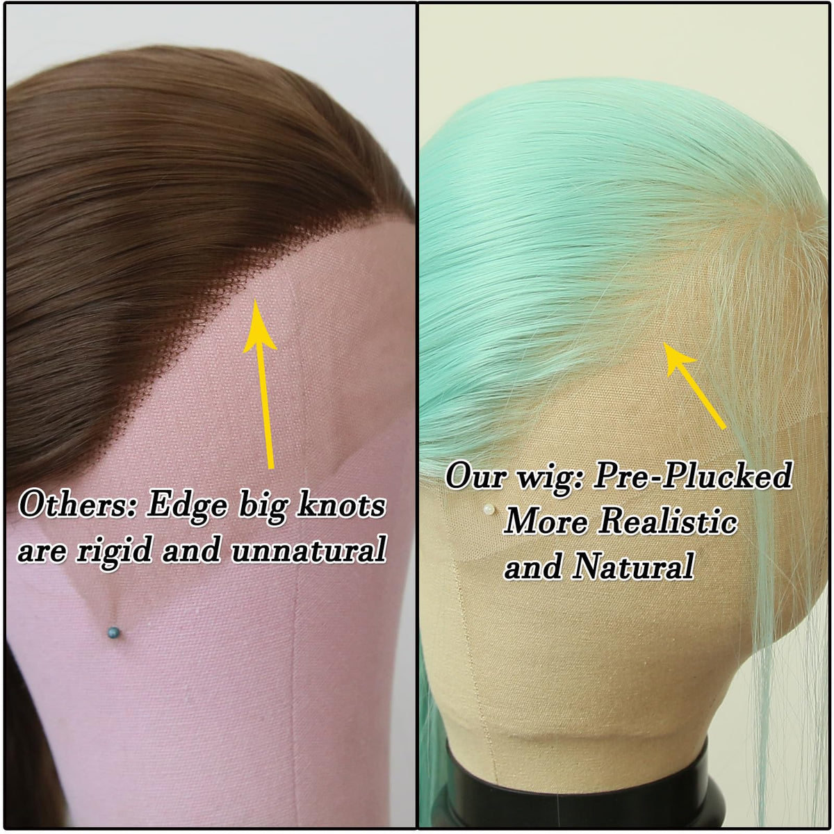 BTWTRY pre-plucked natural hairline enhances effortless parting and style.