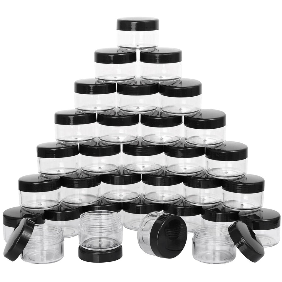 BTYMS 100-count sample containers with 15g capacity for cosmetics storage