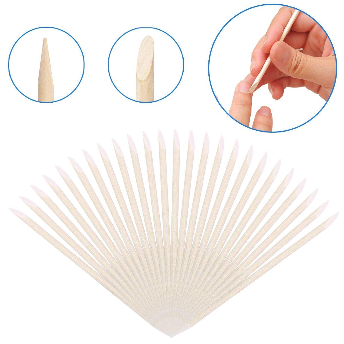 BTYMS bulk pack of 1000 cuticle sticks for salon and home use