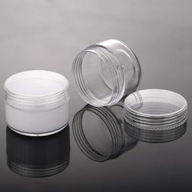 BTYMS compact cosmetic jar with lid, ideal for on-the-go makeup storage.