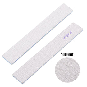 BTYMS double-sided emery board offering two textures for filing and buffing nails.