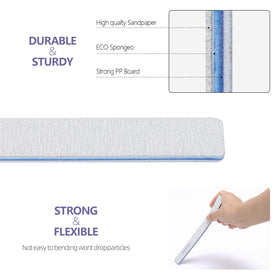 BTYMS nail file for gentle gel removal on artificial nails.
