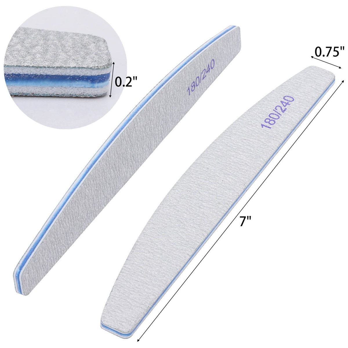 BTYMS nail file in use on natural nails for gentle shaping