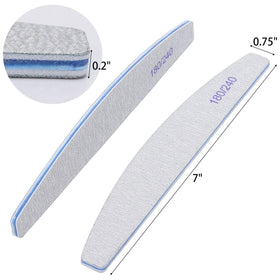 BTYMS nail file in use on natural nails for gentle shaping