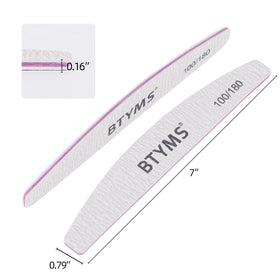 BTYMS coarse 100-grit file for quick shaping of acrylics and gels.