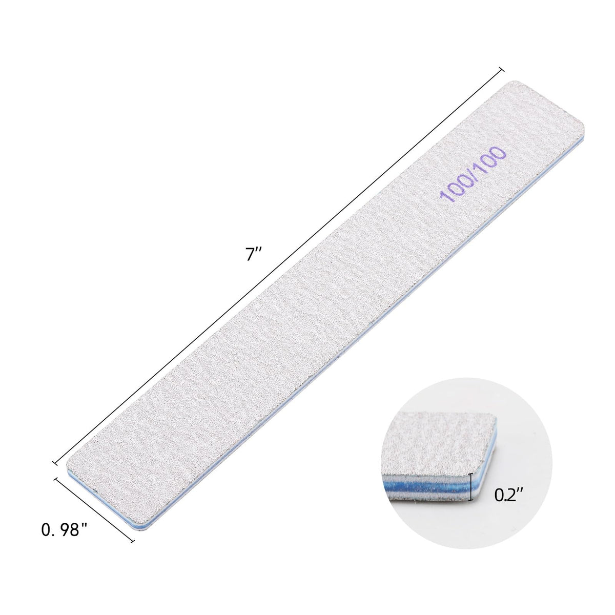 BTYMS poly extension nail file ideal for tip shaping on poly extension gels.