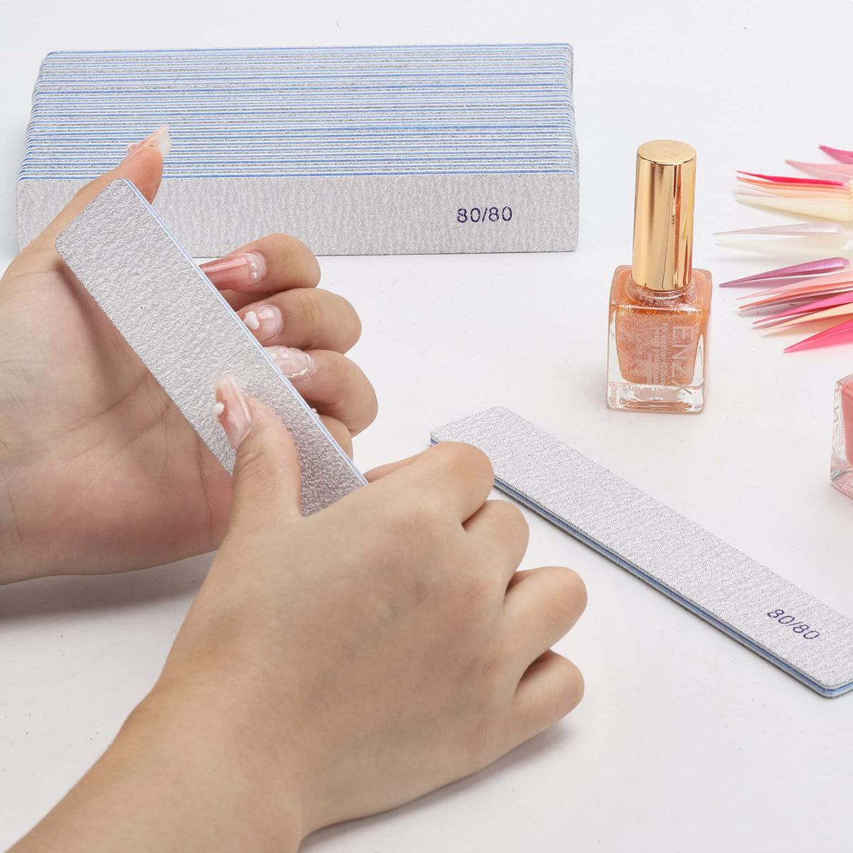 BTYMS professional salon-use nail files, durable and easy to clean