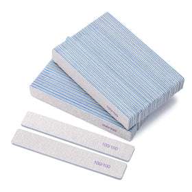 BTYMS rectangle nail file with 100/100 grit for precise shaping of natural nails.