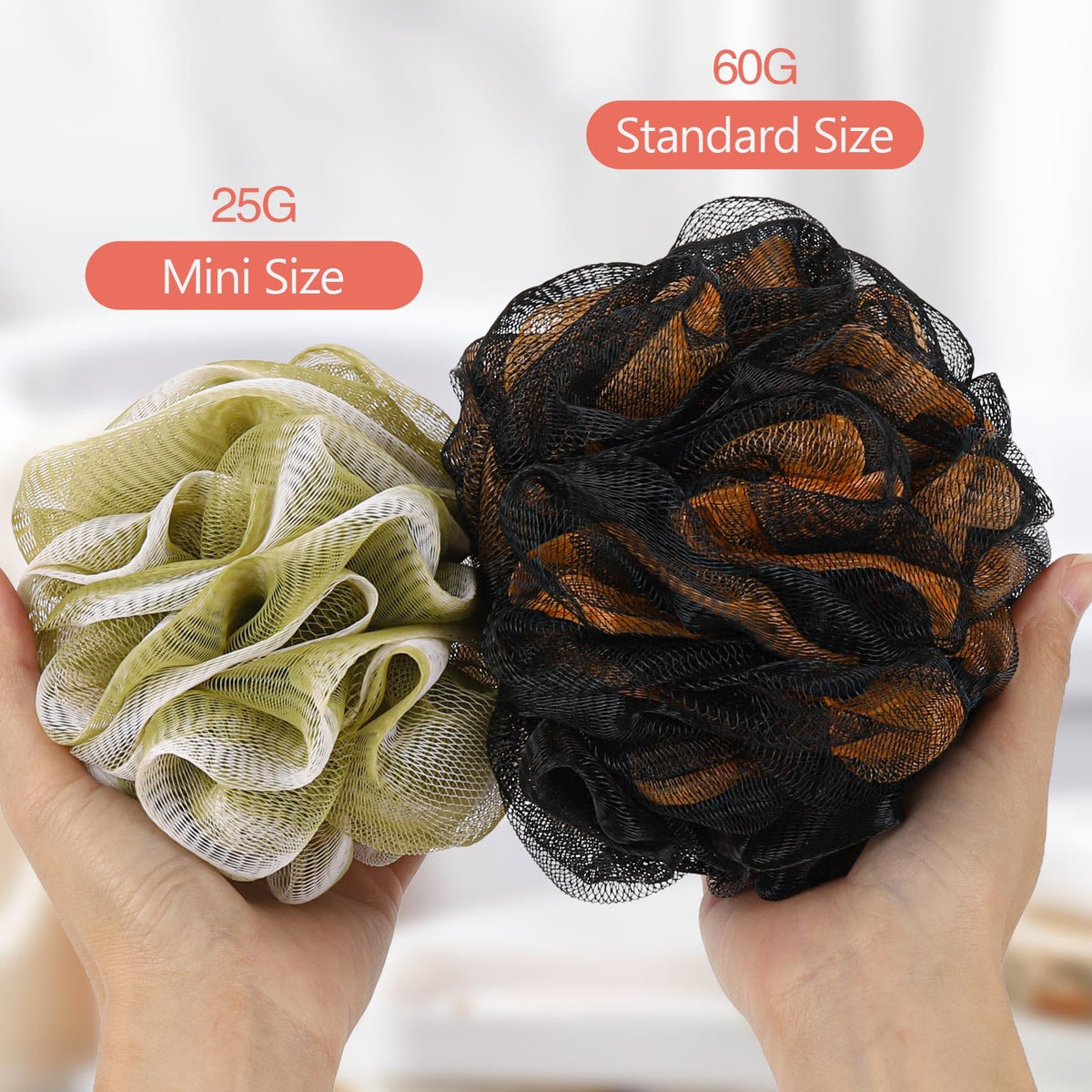 BTYMS soft mesh close-up reveals gentle exfoliation texture