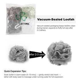 BTYMS vacuum sealed pack shows compact appearance before use