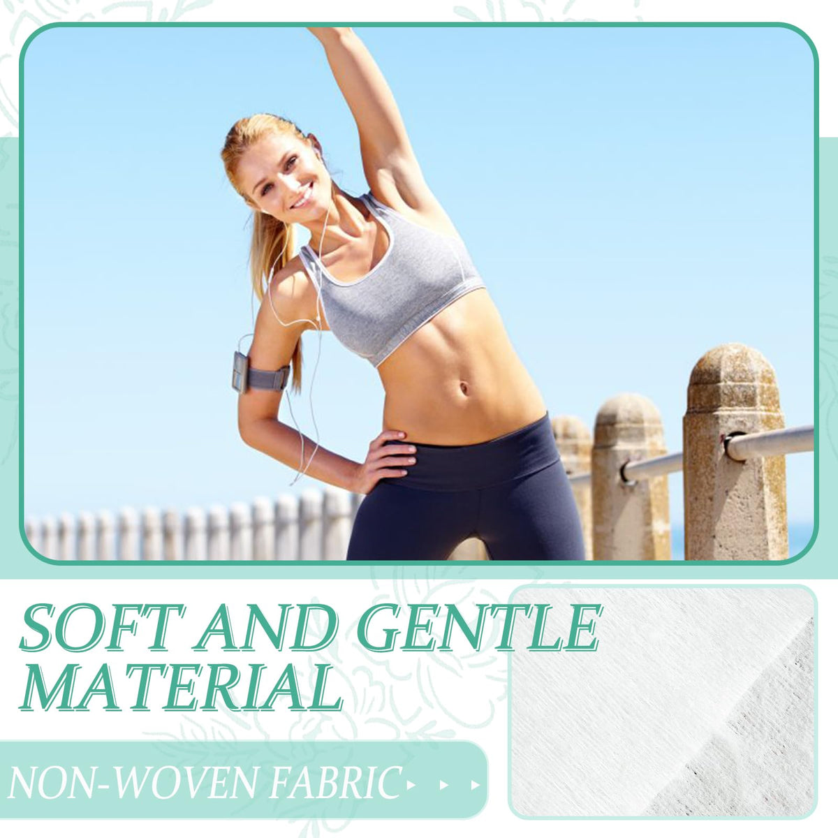 BUAEL alcohol-free wipes with a mild formula suitable for sensitive skin