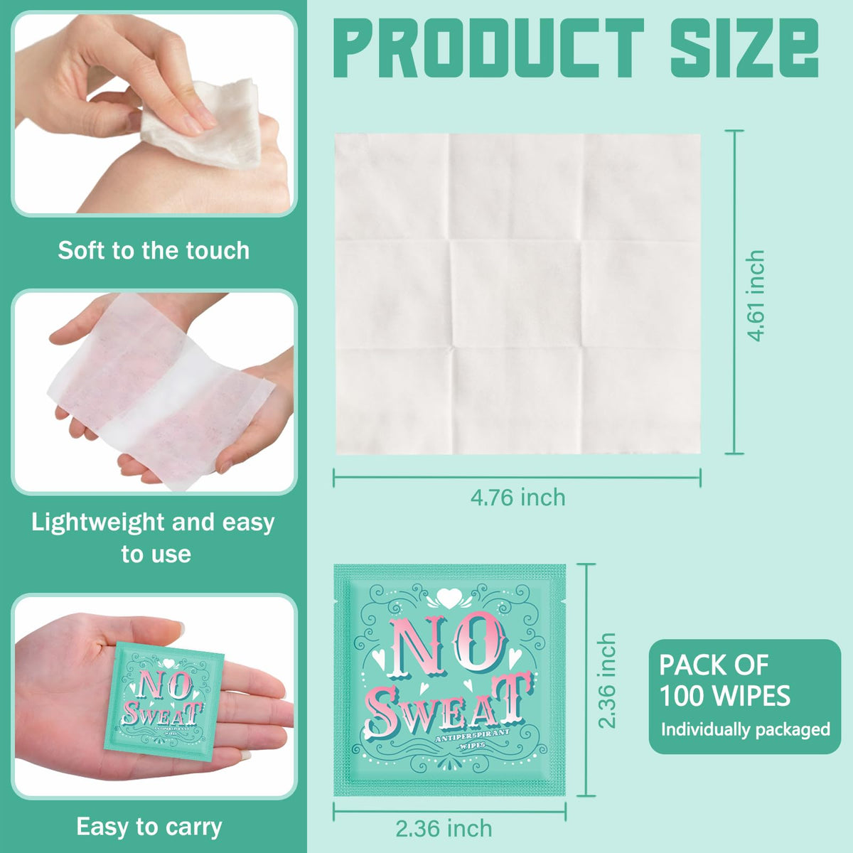 BUAEL travel wipes individually wrapped for on-the-go freshness and hygiene