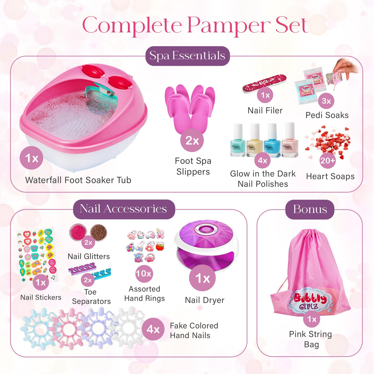 Bubbly Girlz pedicure and manicure tools for kid-friendly nail care